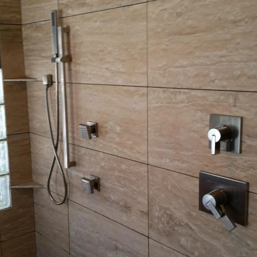 Shower fixture installation for Water Heater Replacement in Cody